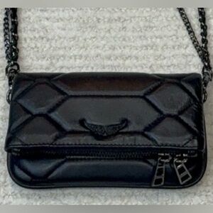 Zadig & Voltaire Rock Nano Quilte Clutch black excellent condition.